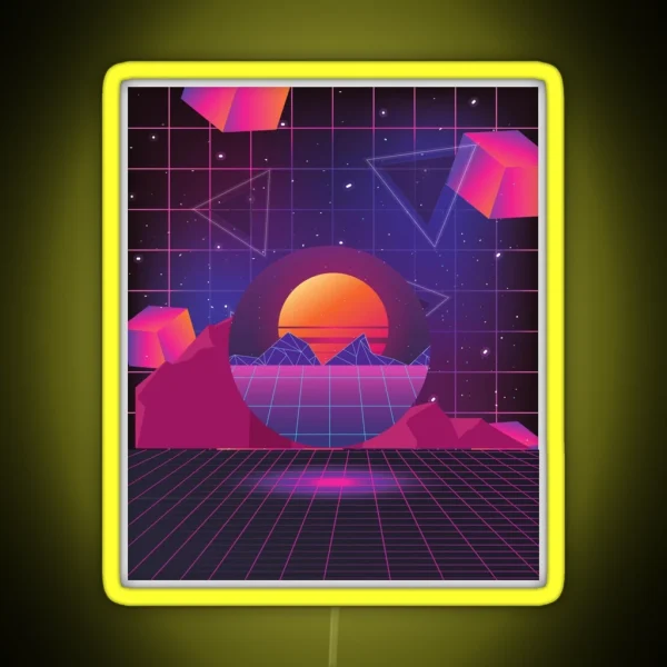 Synthwave Aesthetic RGB Neon Sign