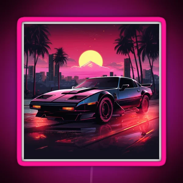 Synthwave Night Rider RGB Neon Sign