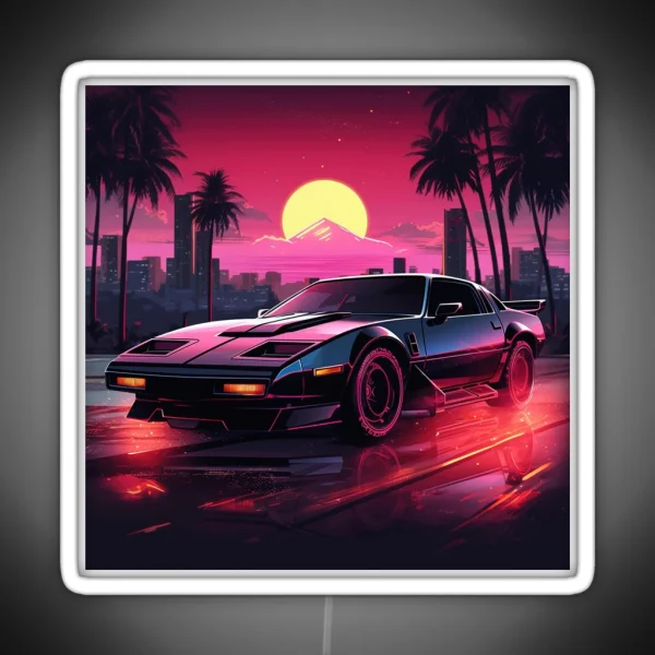 Synthwave Night Rider RGB Neon Sign