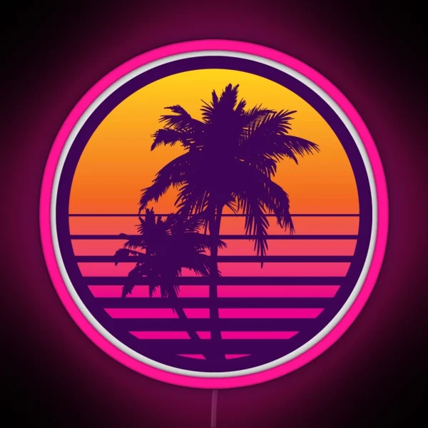 Synthwave Sunset RGB Neon Sign