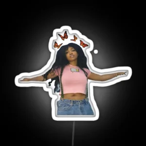 SZA Butterflies Ctrl RGB Neon Sign