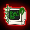 SZA's Ctrl album logo in vibrant RGB neon glow style