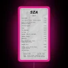 RGB LED Canvas Art Display for SZA Fans Control Panel