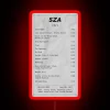 RGB Neon Sign Art Celebrating Music Icon SZA's 'Ctrl' Album