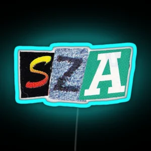 SZA Cutout RGB Neon Sign