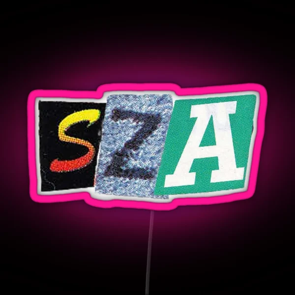 SZA Cutout RGB Neon Sign