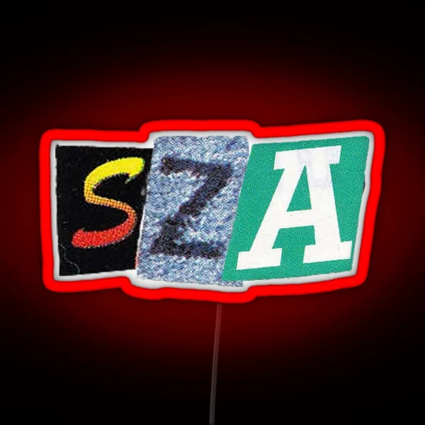 SZA Cutout RGB Neon Sign