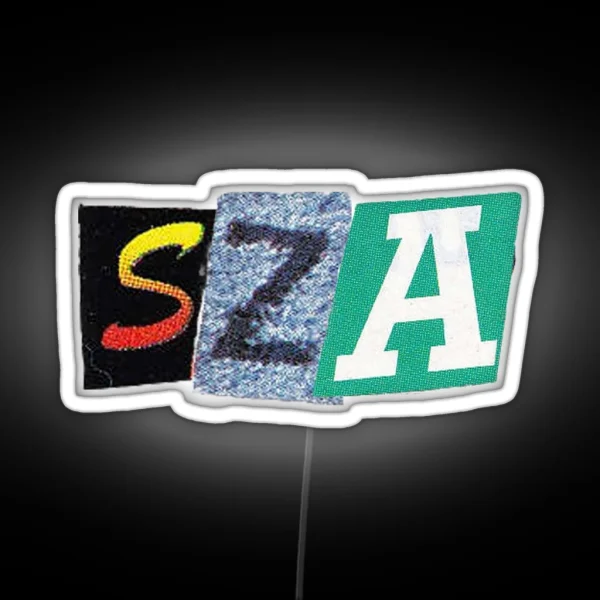SZA Cutout RGB Neon Sign