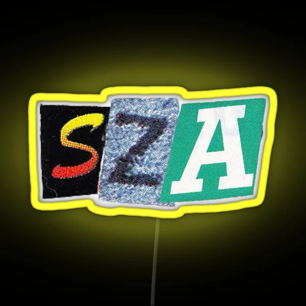 SZA Cutout RGB Neon Sign
