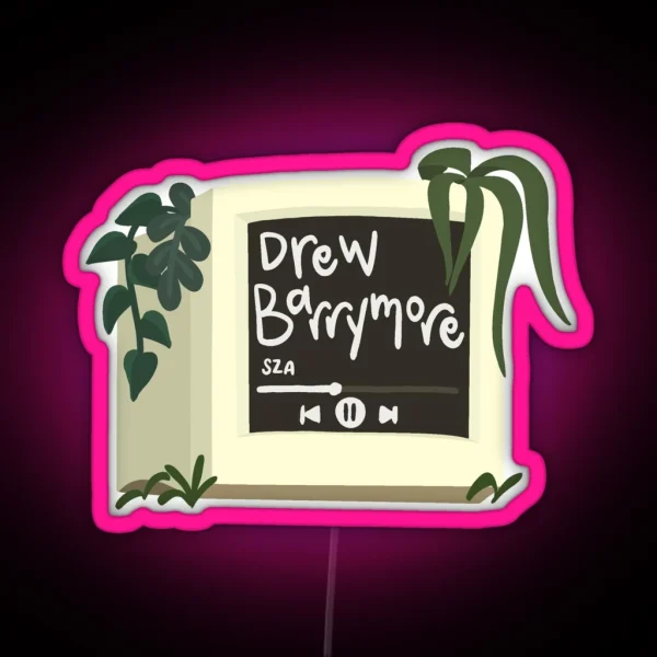 SZA Drew Barrymore RGB Neon Sign