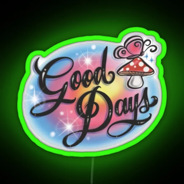 SZA Good Days Music Video RGB Neon Sign