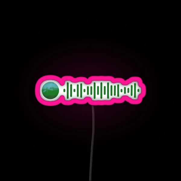 SZA Good Days Spotify Scan Code RGB Neon Sign