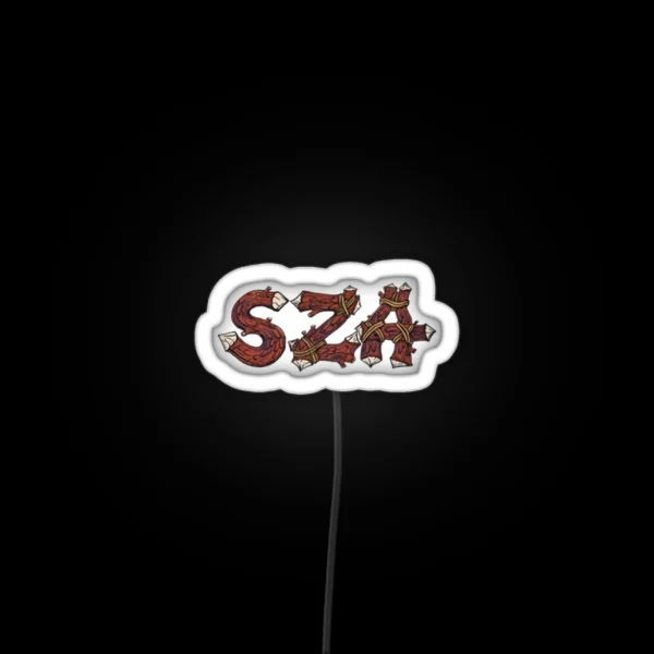 SZA Logo Wooden Led RGB Neon Sign