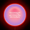 Radiant Manifestation Vibes in Bold Neon Color Accent Wall Sign