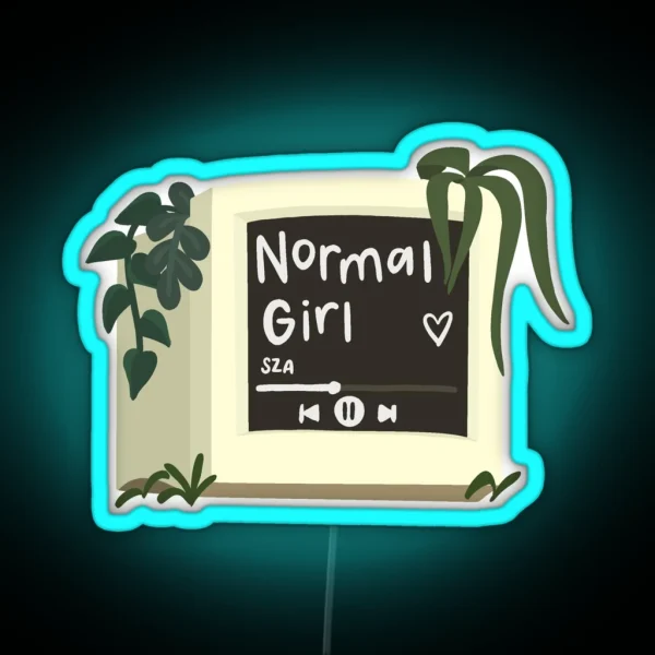 SZA Normal Girl Album RGB Neon Sign