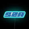 Vibrant SZA music inspired, colorful, customizable neon RGB art display.