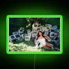 Vibrant SZA-inspired RGB neon light decor for music lovers bedroom