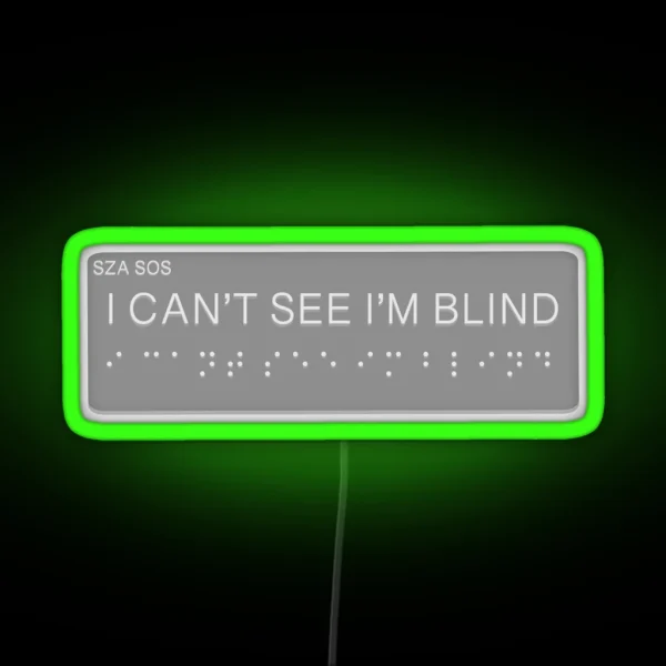 SZA SOS ALBUM BLIND Led RGB Neon Sign