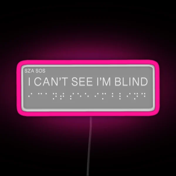 SZA SOS ALBUM BLIND Led RGB Neon Sign