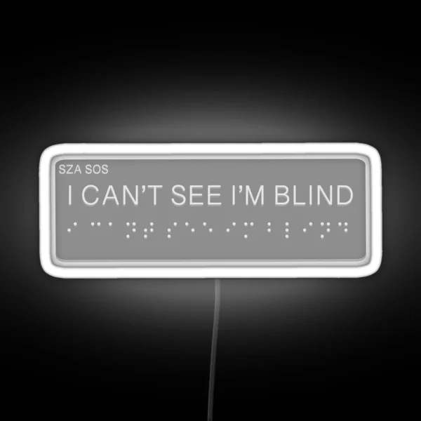 SZA SOS ALBUM BLIND Led RGB Neon Sign