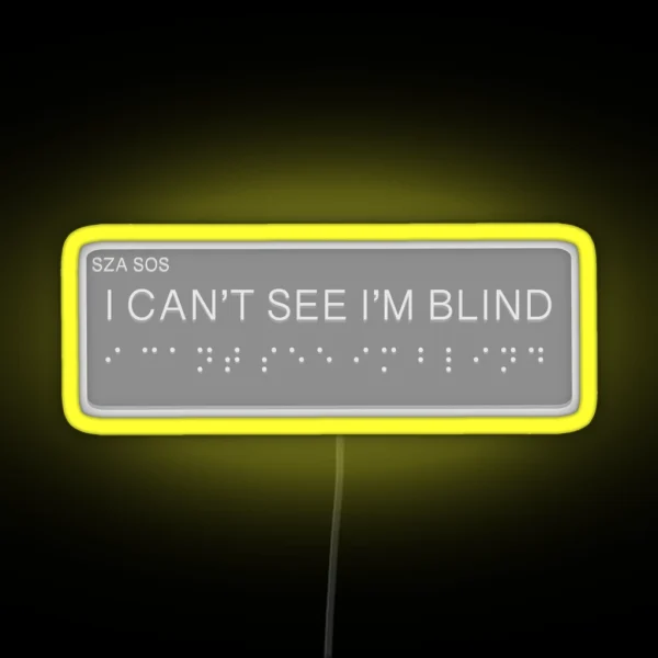SZA SOS ALBUM BLIND Led RGB Neon Sign
