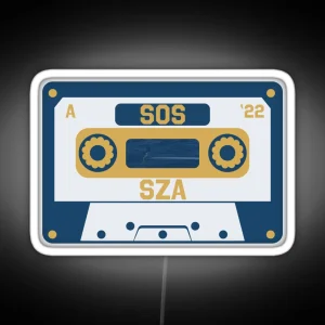 SZA SOS Album Cassette Tape RGB Neon Sign