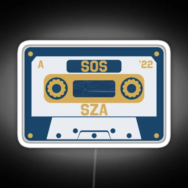 SZA SOS Album Cassette Tape RGB Neon Sign