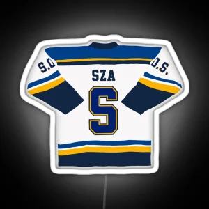 SZA SOS Jersey RGB Neon Sign