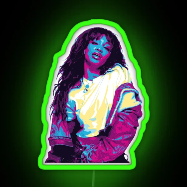 SZA Style Retro RGB Neon Sign