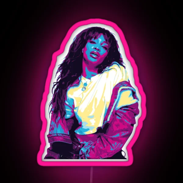 SZA Style Retro RGB Neon Sign