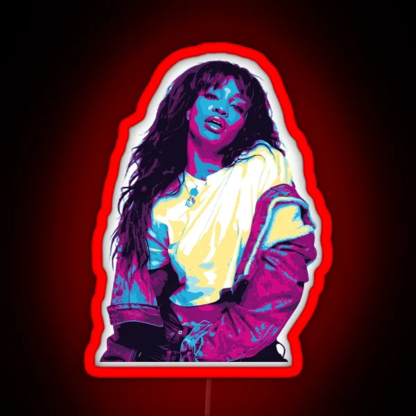 SZA Style Retro RGB Neon Sign