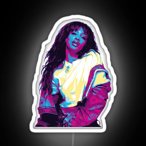 SZA Style Retro RGB Neon Sign