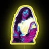 Vibrant SZA Inspired Retro Chromatic LED Neon Sign for Decor