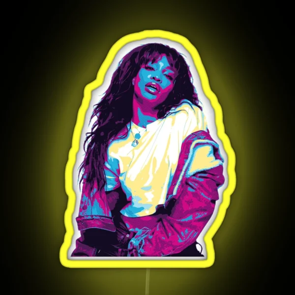 SZA Style Retro RGB Neon Sign