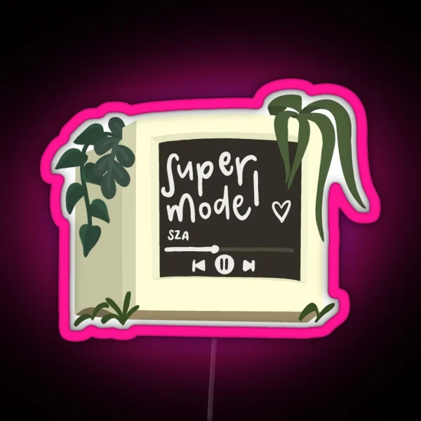 SZA Supermodel RGB Neon Sign