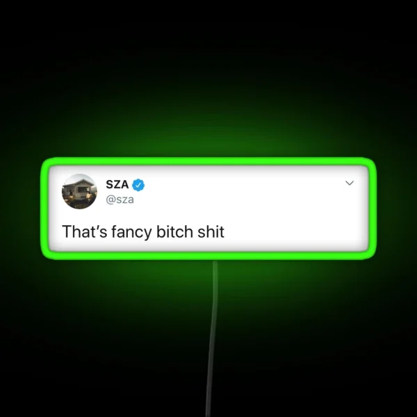 Sza Tweet RGB Neon Sign