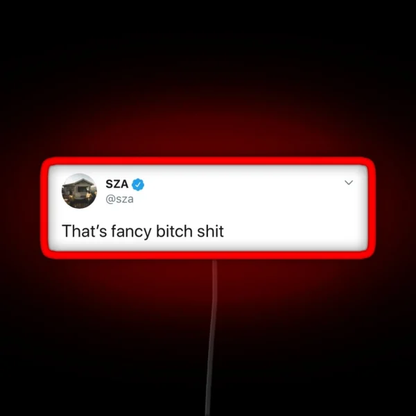 Sza Tweet RGB Neon Sign