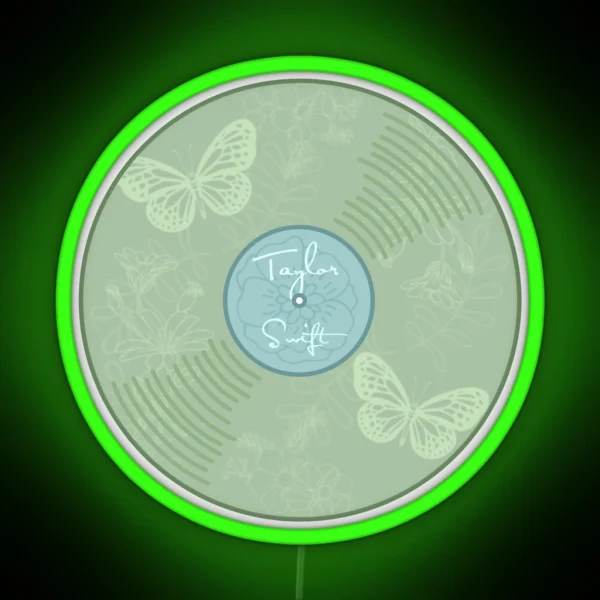 T Swift Taylor Debut Music Album Vinyl RGB Neon Sign