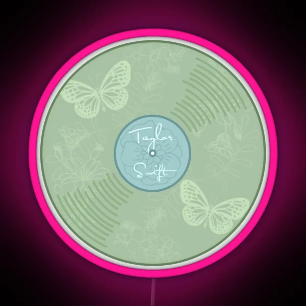T Swift Taylor Debut Music Album Vinyl RGB Neon Sign