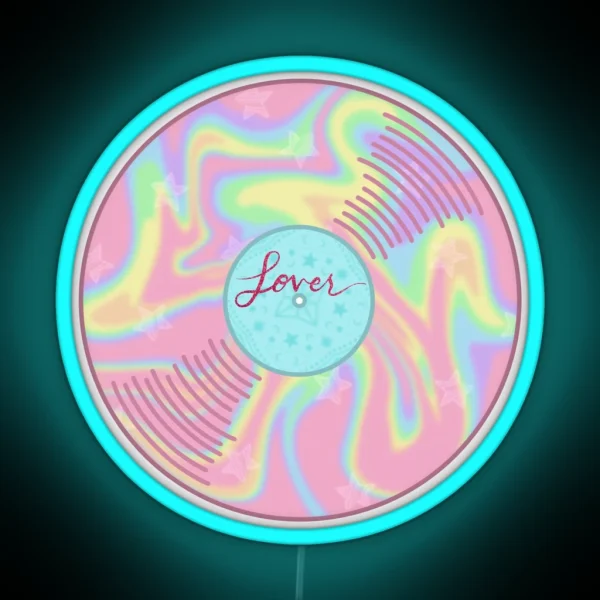 T Swift Taylor Lover Vinyl Album Music RGB Neon Sign