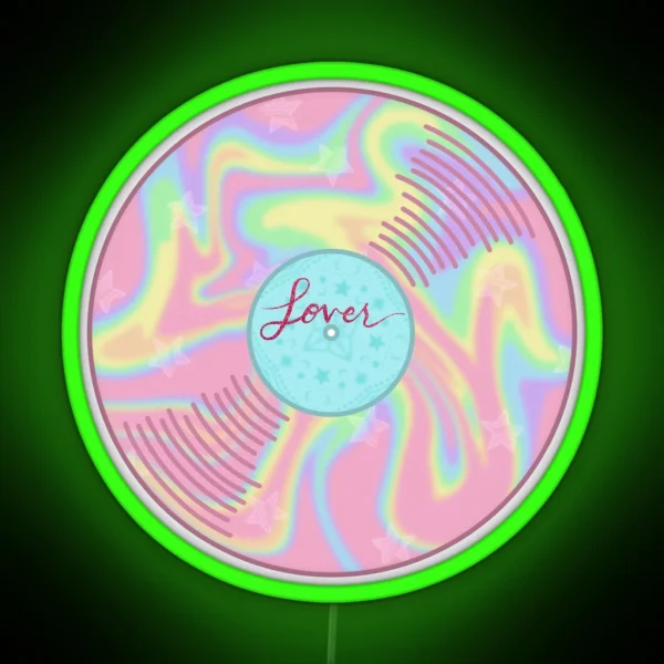 T Swift Taylor Lover Vinyl Album Music RGB Neon Sign