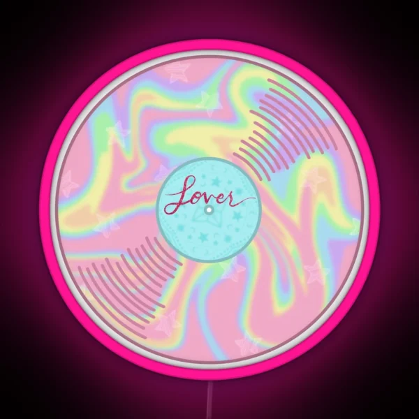 T Swift Taylor Lover Vinyl Album Music RGB Neon Sign