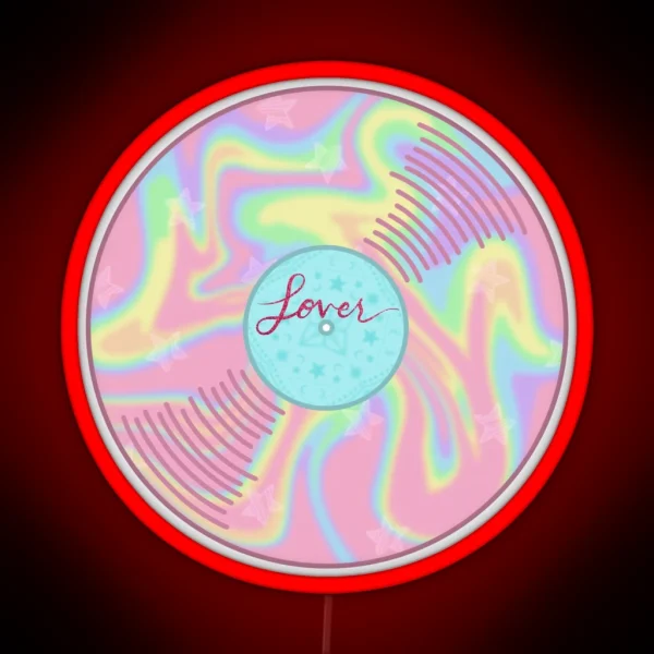 T Swift Taylor Lover Vinyl Album Music RGB Neon Sign