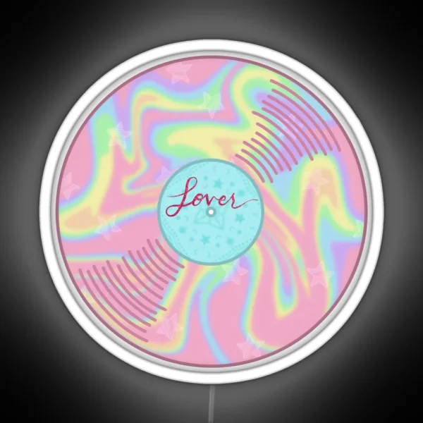 T Swift Taylor Lover Vinyl Album Music RGB Neon Sign