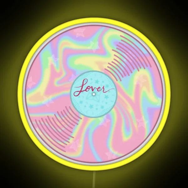 T Swift Taylor Lover Vinyl Album Music RGB Neon Sign