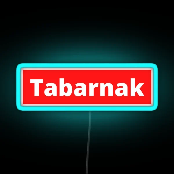Tabarnak Swear Words From Quebec Canada RGB Neon Sign