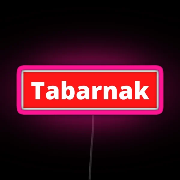 Tabarnak Swear Words From Quebec Canada RGB Neon Sign