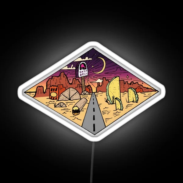 Taco Bell Scenery RGB Neon Sign