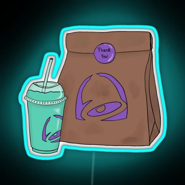 Taco Mystery Yummies RGB Neon Sign