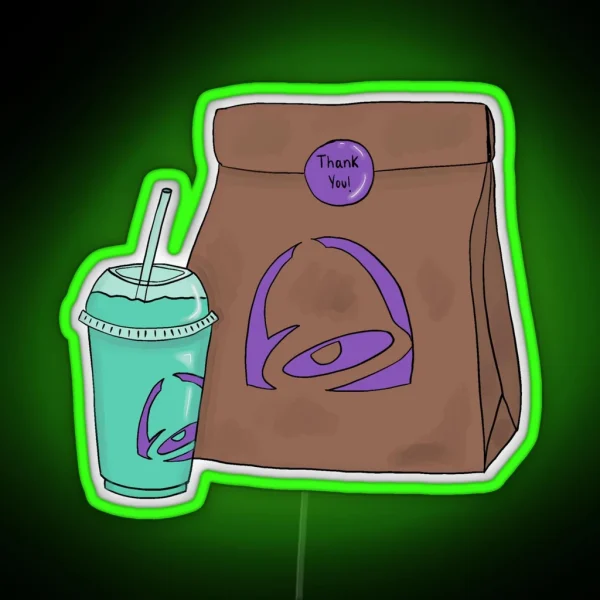 Taco Mystery Yummies RGB Neon Sign